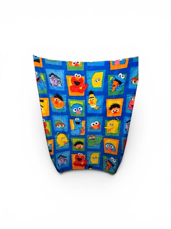 Mama Bear and Cub Co Other - Sesame Street Blue Character Patchwork 50x 60 Minky Plush